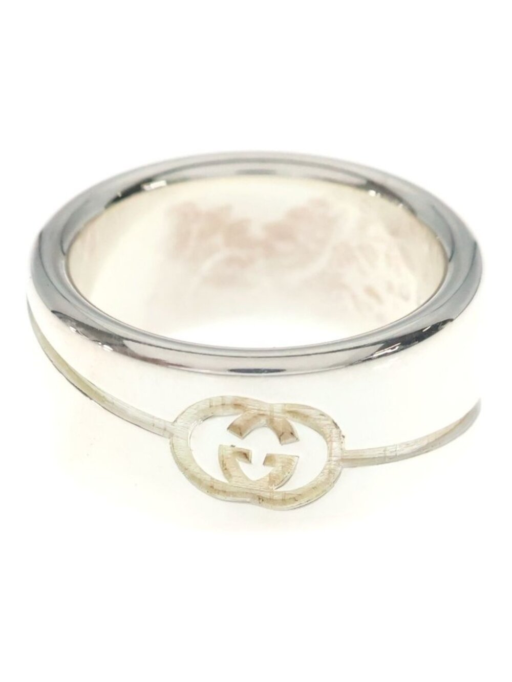 Gucci Diagonal Ring Silver